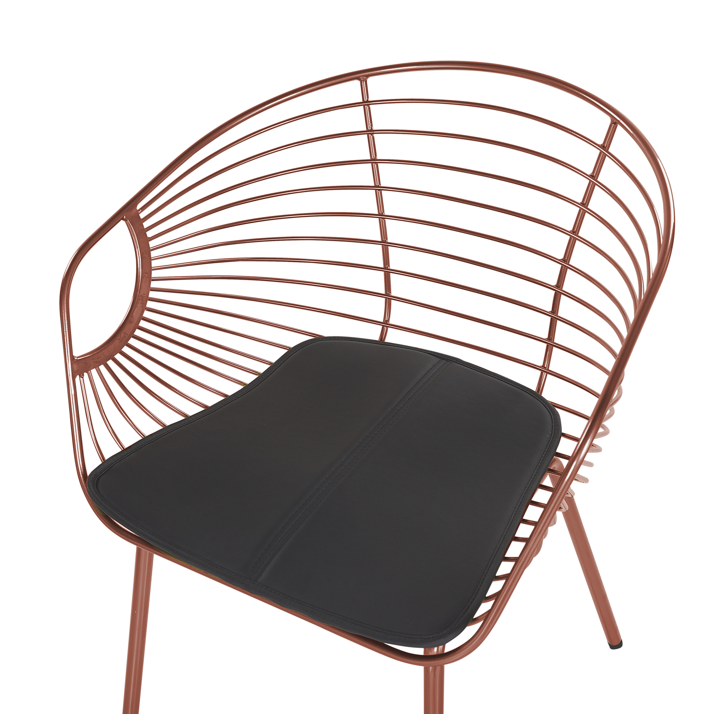 Esszimmerstuhl 2er Set HOBACK Metall Kupfer