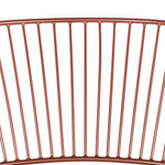 Esszimmerstuhl 2er Set RIGBY Metall Kupfer