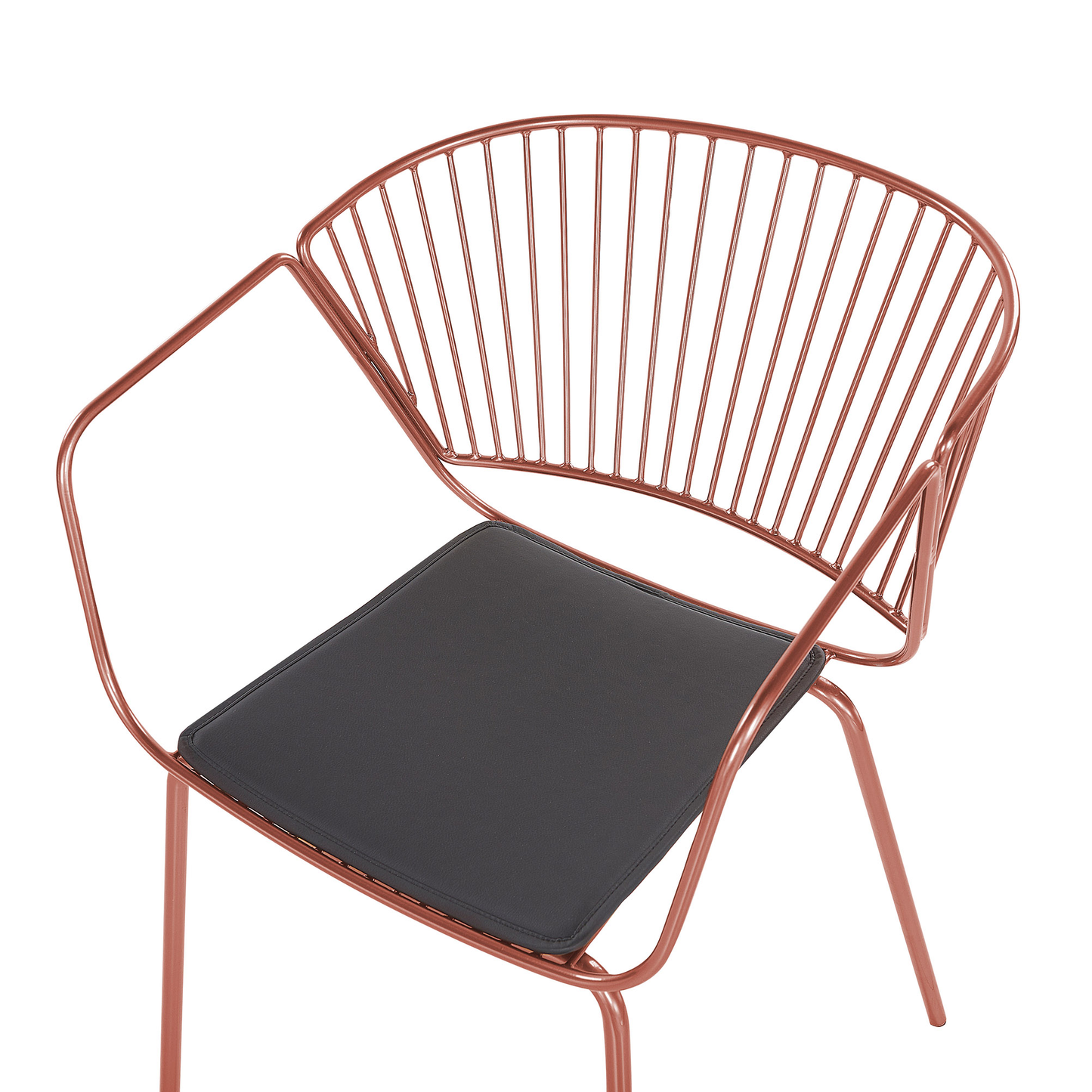 Esszimmerstuhl 2er Set RIGBY Metall Kupfer