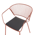 Esszimmerstuhl 2er Set RIGBY Metall Kupfer