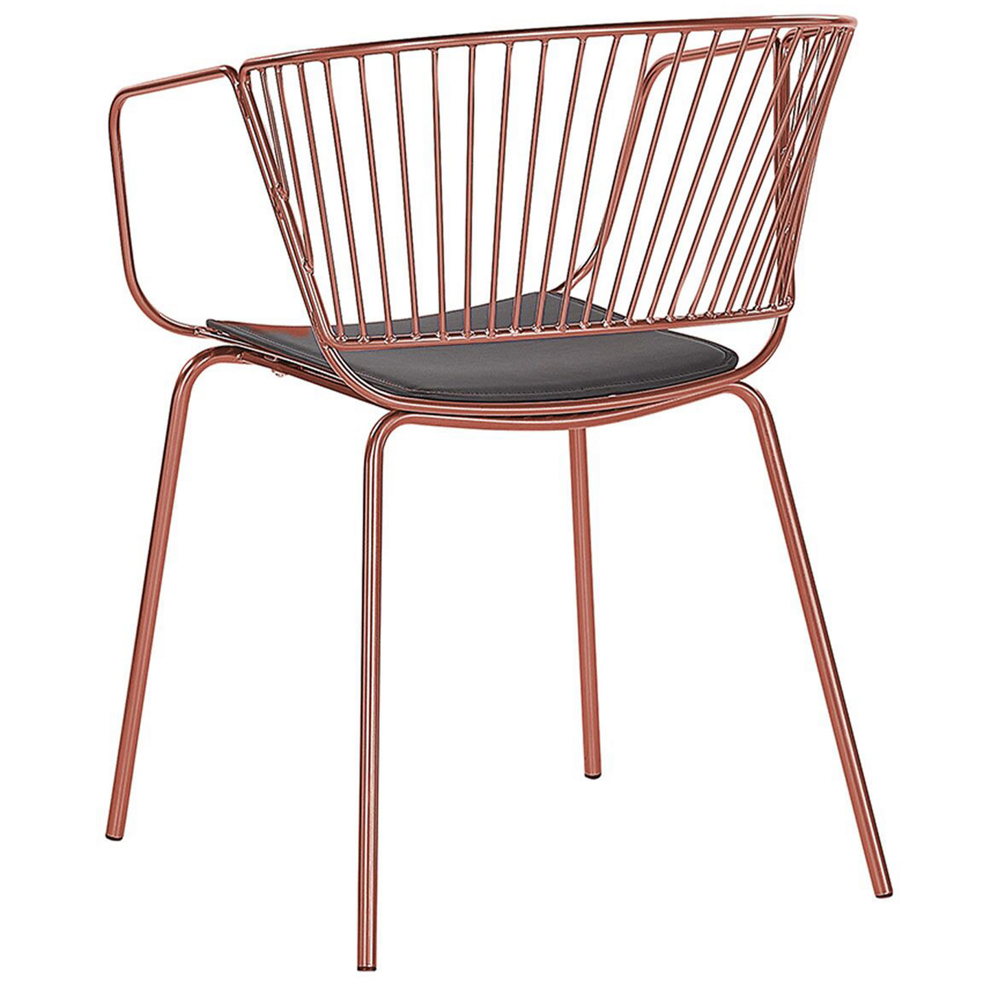 Esszimmerstuhl 2er Set RIGBY Metall Kupfer