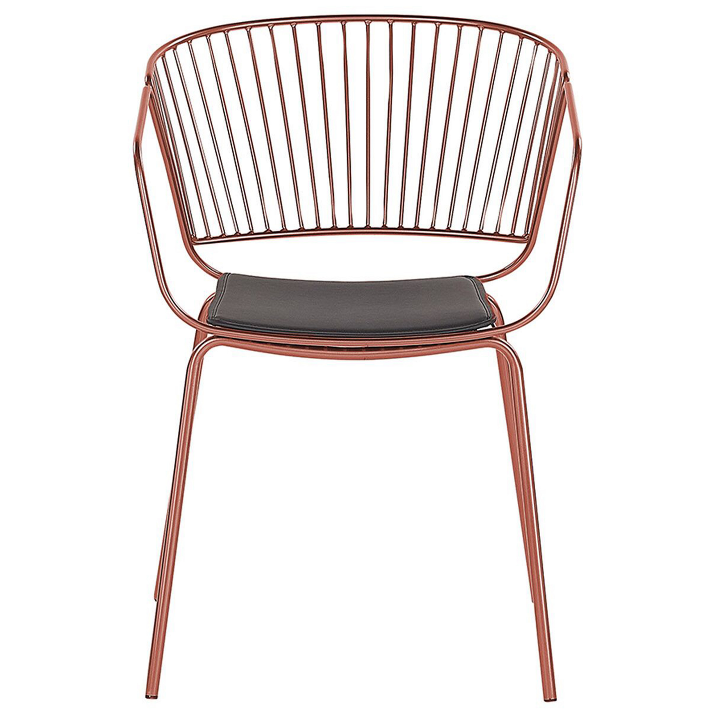 Esszimmerstuhl 2er Set RIGBY Metall Kupfer