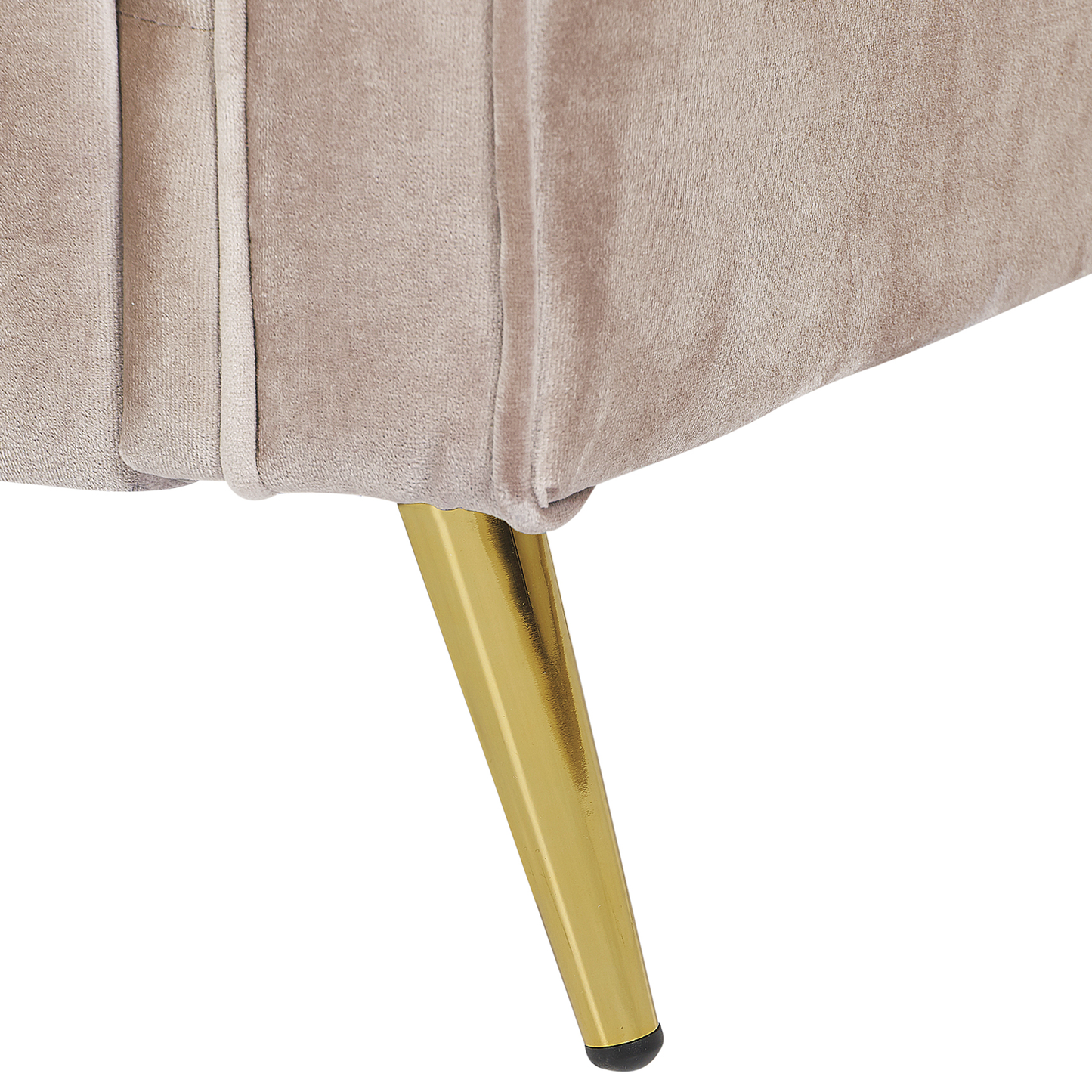 Sessel VIETAS Samtstoff Taupe