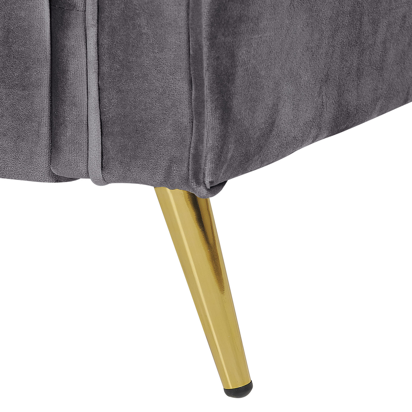 Sessel VIETAS Samtstoff Dunkelgrau