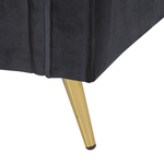 Sessel Samtstoff Schwarz VIETAS