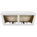Badewanne weiss ovale Form 170 x 80 cm HARVEY