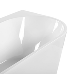 Badewanne weiss ovale Form 170 x 80 cm HARVEY