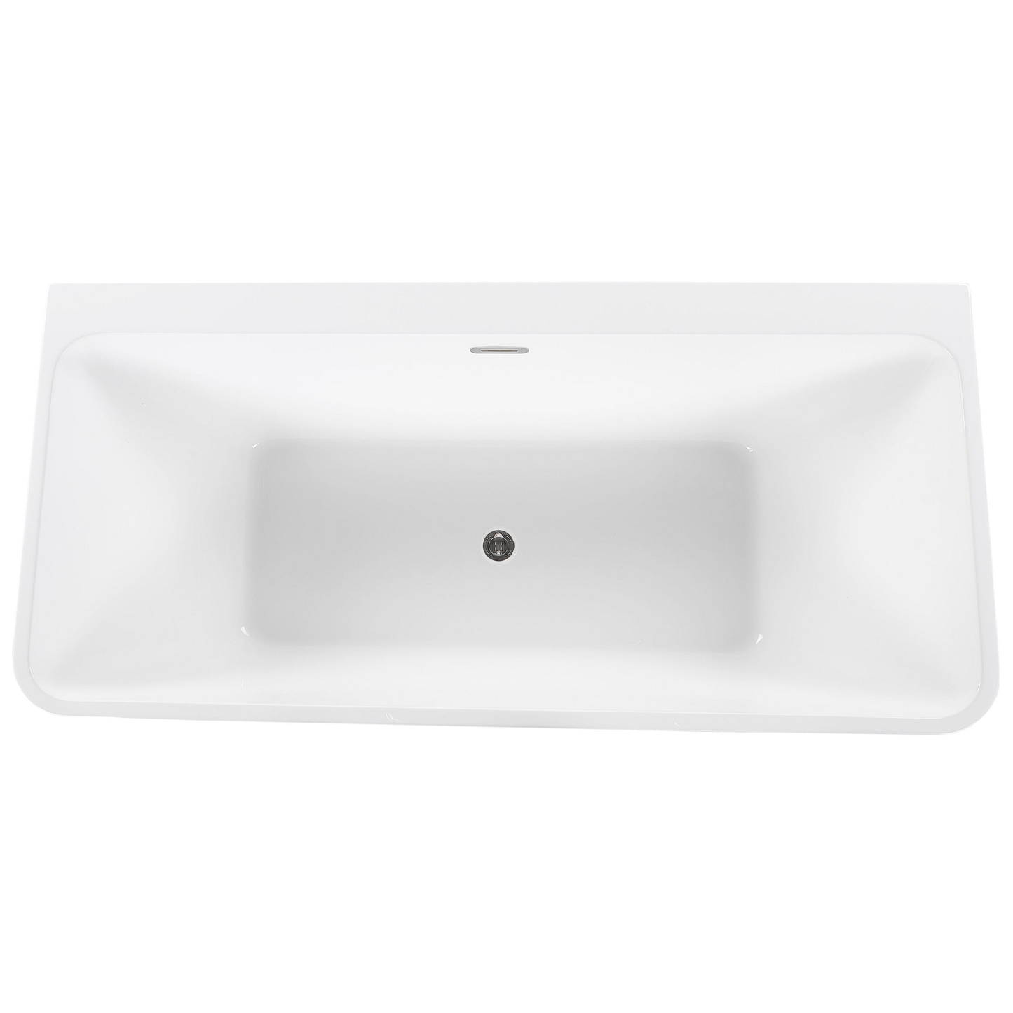 Badewanne schwarz rechteckig 170 x 80 cm HASSEL