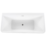 Badewanne schwarz rechteckig 170 x 80 cm HASSEL