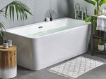Badewanne weiss rechteckig 170 x 80 cm HASSEL