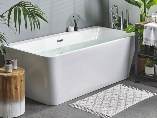 Badewanne weiss rechteckig 170 x 80 cm HASSEL