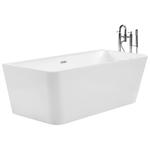 Badewanne weiss rechteckig 170 x 80 cm HASSEL