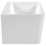 Badewanne weiss rechteckig 170 x 80 cm HASSEL