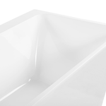 Badewanne weiss rechteckig 170 x 80 cm HASSEL