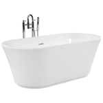 Badewanne freistehend weiss oval 170 x 80 cm OVALLE