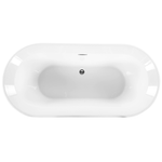 Badewanne freistehend weiss oval 170 x 80 cm OVALLE