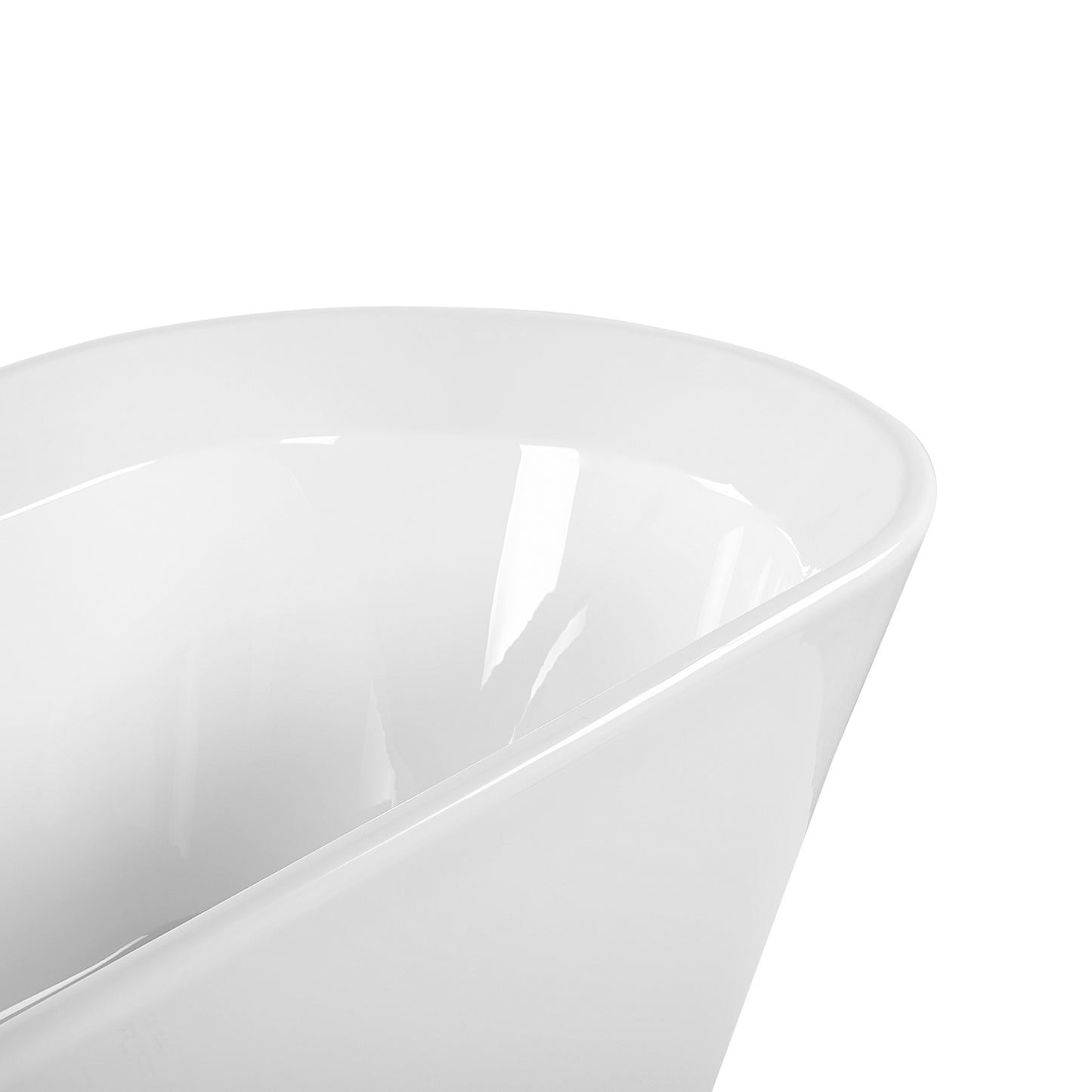 Badewanne freistehend weiss oval 170 x 80 cm OVALLE