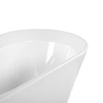 Badewanne freistehend weiss oval 170 x 80 cm OVALLE
