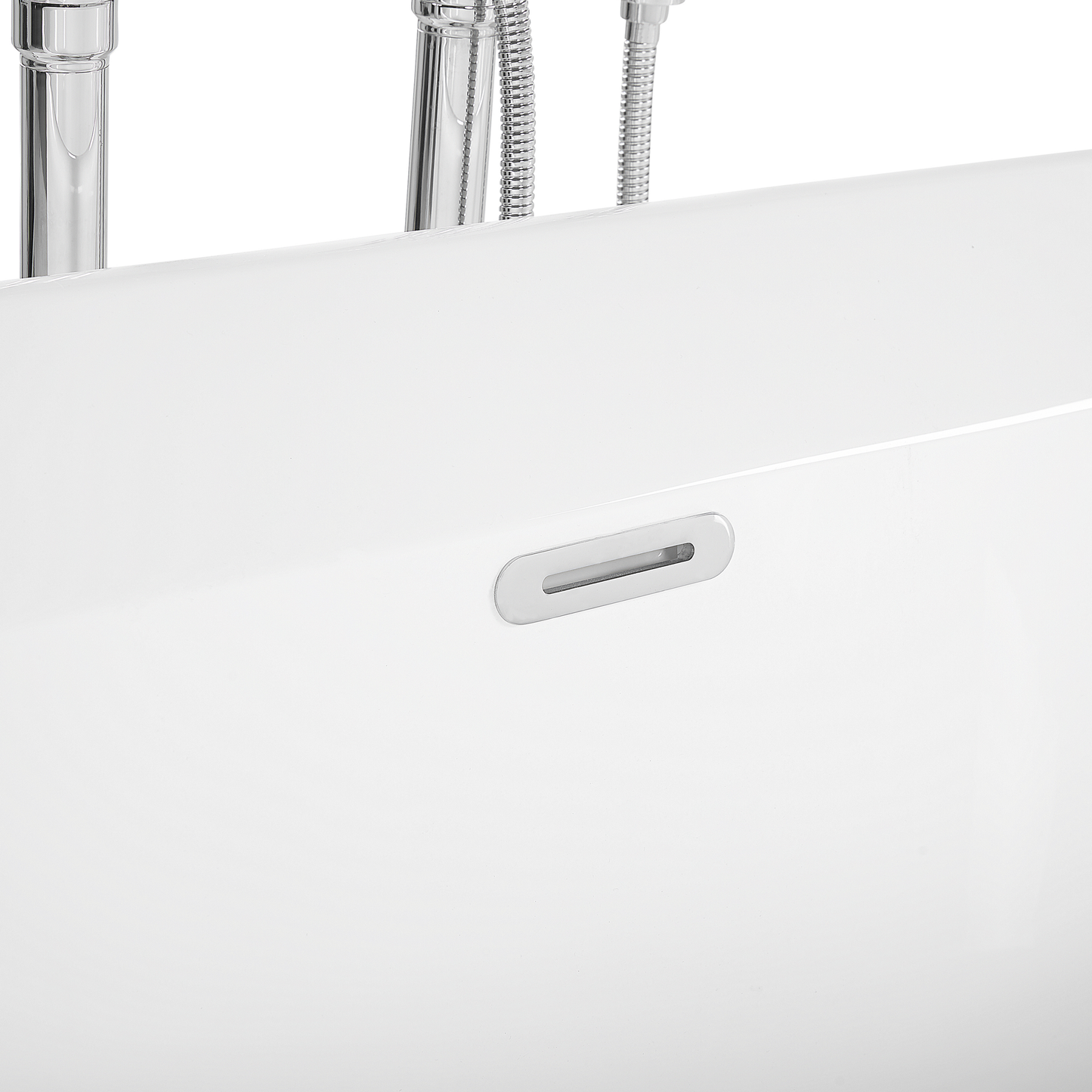 Badewanne freistehend weiss oval 170 x 80 cm OVALLE