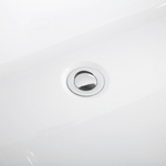 Badewanne freistehend weiss oval 170 x 80 cm OVALLE