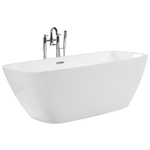 Badewanne freistehend weiss rechteckig 170 x 78 cm MINGO