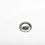 Badewanne freistehend weiss mit Armatur oval 170 x 80 cm ROTSO