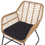 Lounge Set mit Tisch 4-Sitzer MINORI Polyrattan Beige