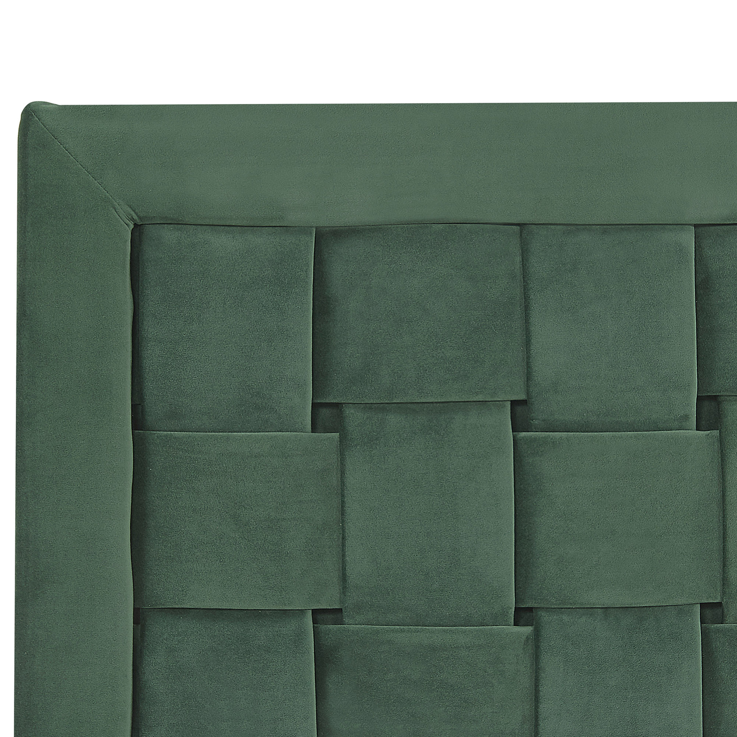 Bett mit Lattenrost Samtstoff LIMOUX 160 x 200 cm Dunkelgrün
