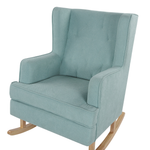 Schaukelsessel TRONDHEIM Stoff Mintgrün