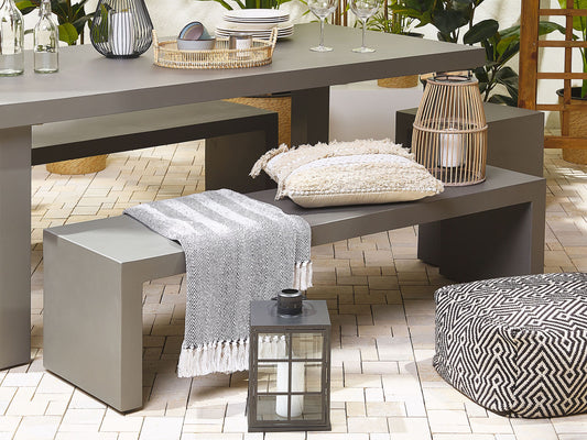 Gartenbank TARANTO 150 cm Beton Grau