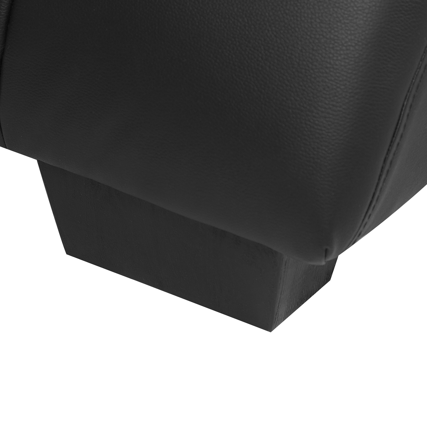 Chaiselongue Kunstleder mit Bluetooth Lautsprecher USB-Port schwarz SIMORRE