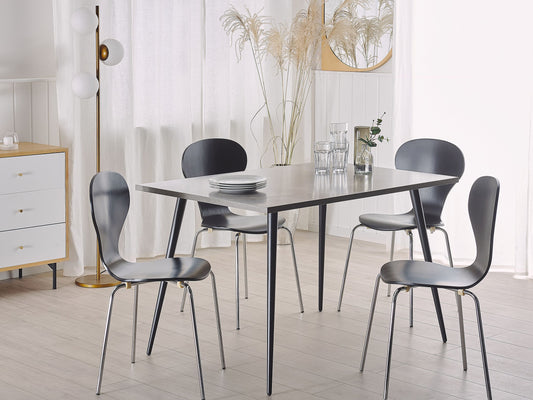 Esstisch SANTIAGO Grauer Betoneffekt 120 cm 80 cm