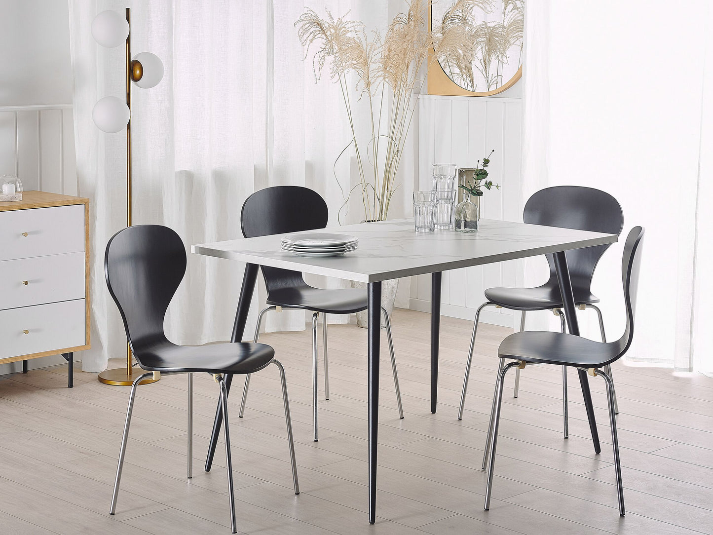Esstisch SANTIAGO Weiss 120 cm 80 cm