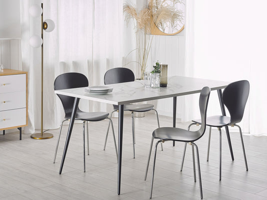 Esstisch SANTIAGO Weiss 160 cm 80 cm