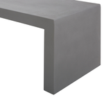 Gartenmöbel Set mit Bänken und Hockern 6-Sitzer TARANTO Beton Grau