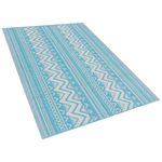 Outdoor Teppich türkis 120 x 180 cm geometrisches Muster NAGPUR