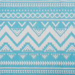 Outdoor Teppich türkis 120 x 180 cm geometrisches Muster NAGPUR