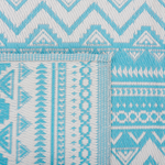 Outdoor Teppich türkis 120 x 180 cm geometrisches Muster NAGPUR