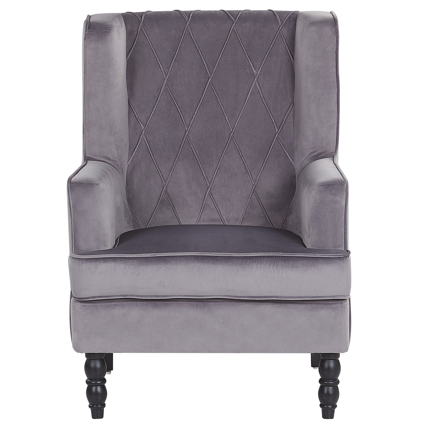 Sessel SANDSET Samtstoff Grau