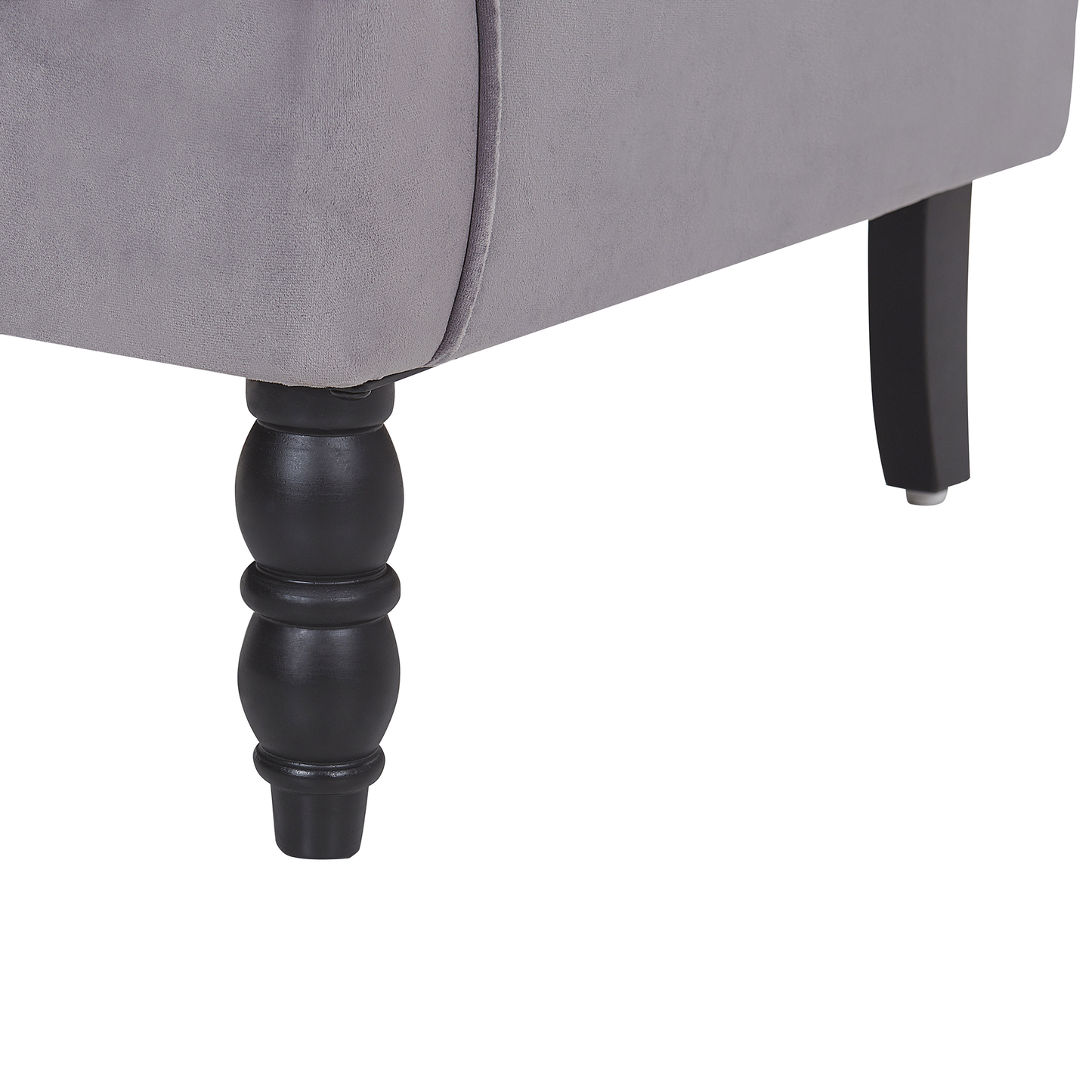 Sessel SANDSET Samtstoff Grau