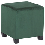 Sessel SANDSET mit Fussstütze Samtstoff Dunkelgrün