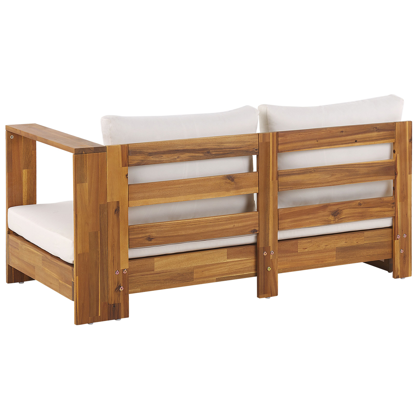 Garten Ecksofa 5-Sitzer MARETTIMO linksseitig zertifiziertes Akazienholz Braun
