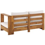 Garten Ecksofa 5-Sitzer MARETTIMO linksseitig zertifiziertes Akazienholz Braun
