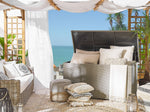 Aufbewahrungsbox MODENA Polyrattan 155 cm 75 cm Taupe