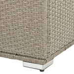Aufbewahrungsbox MODENA Polyrattan 155 cm 75 cm Taupe