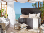 Aufbewahrungsbox MODENA Polyrattan 155 cm 75 cm Braun