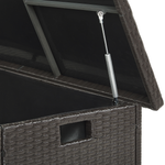 Aufbewahrungsbox MODENA Polyrattan 126 cm 46 cm Braun