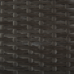 Aufbewahrungsbox MODENA Polyrattan 126 cm 46 cm Braun