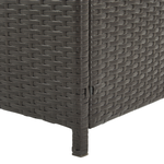 Aufbewahrungsbox MODENA Polyrattan 126 cm 46 cm Braun