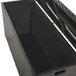 Aufbewahrungsbox MODENA Polyrattan 126 cm 46 cm Braun